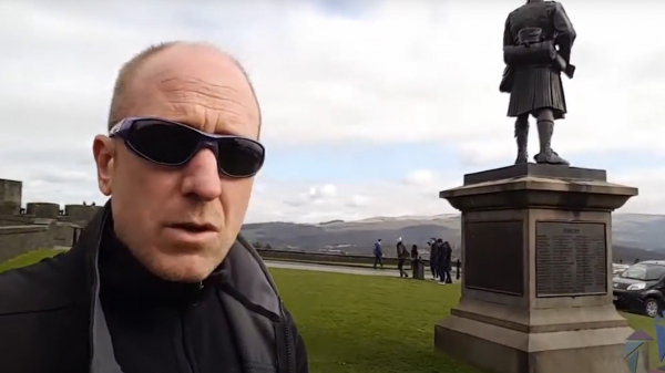 Argyll and Sutherland Highlanders Soldier Statue at Stirling Castle