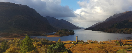 Glen Finnan monument and Loch Shiel